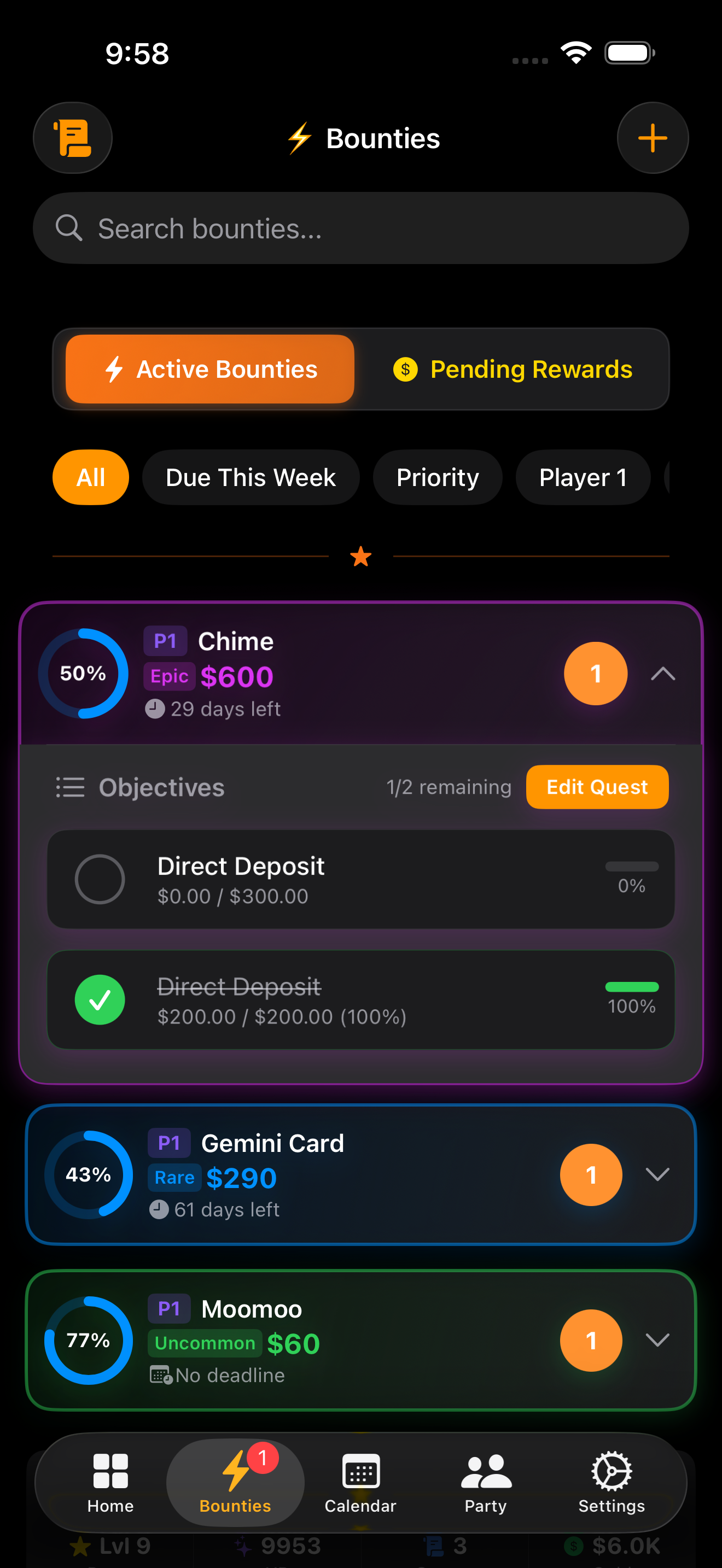 Active Bounties