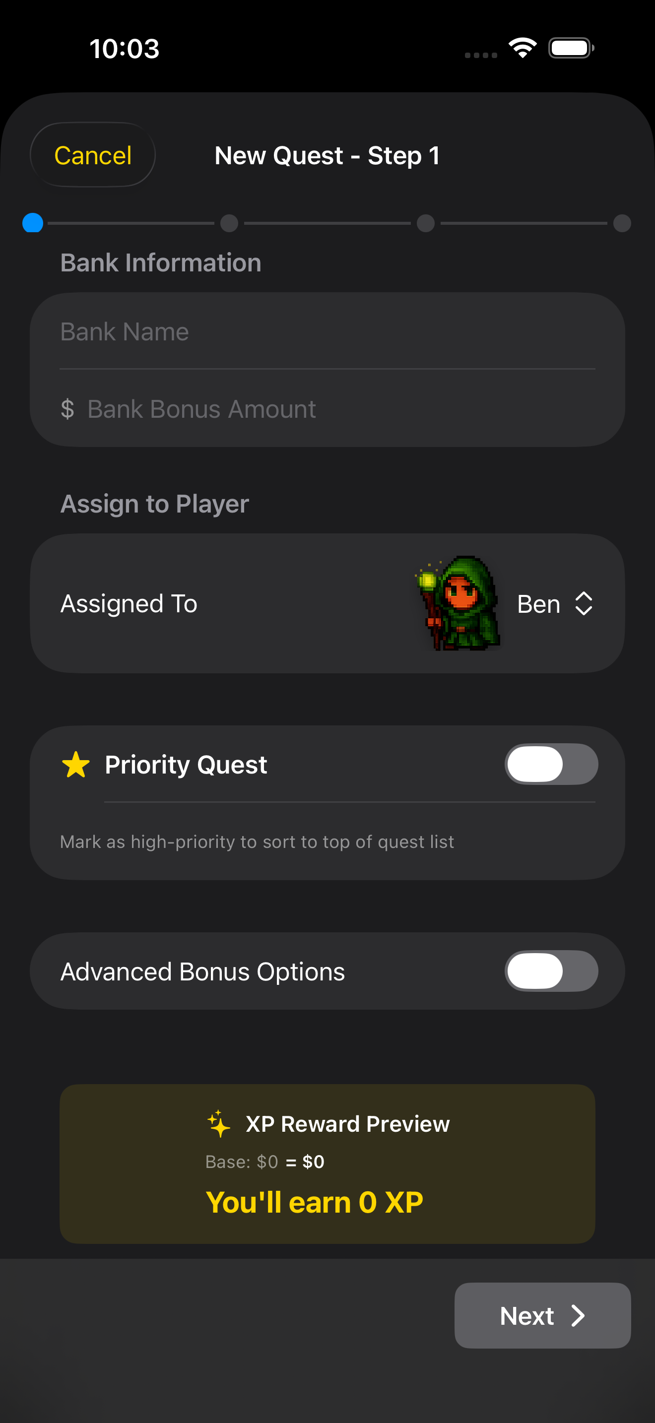 Add Quest